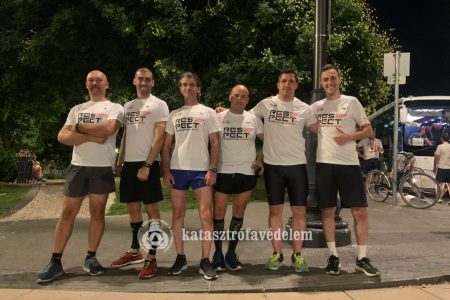 Csongrád-Csanád megyei tűzoltók a budapesti jubileumi futáson