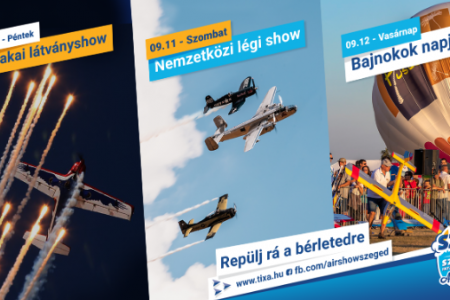 Szeptemberben megrendezik a szegedi repülőnapokat