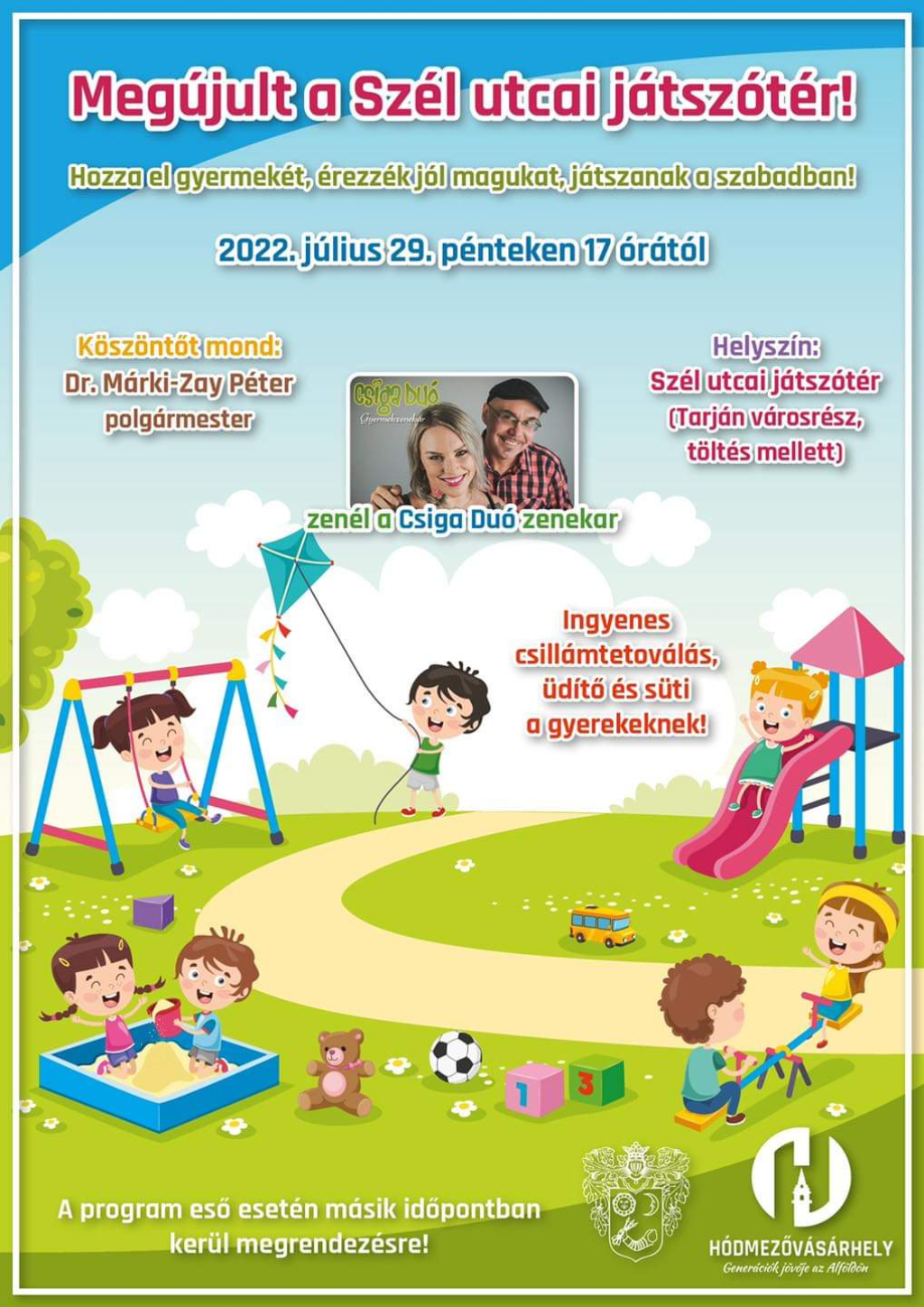 Pénteken avatják a megújult Szél utcai játszóteret | hodpress.hu
