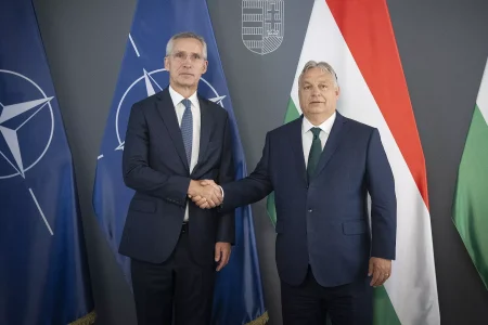 Orbán Viktor Budapesten fogadta a NATO főtitkárát