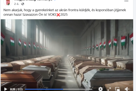 Gyermekkoporsókkal riogat a kormány, valójában a Voks2025 szavazásra buzdítanak